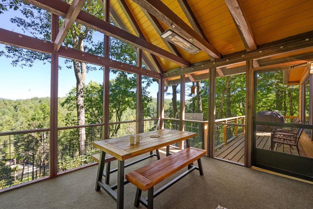 Treehouse Cabin With Mountain, River Views And Arcades Blue Ridge Luaran gambar