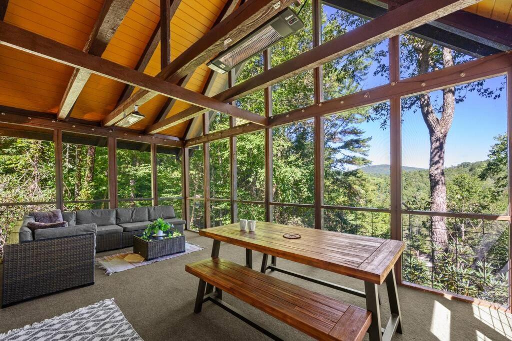 Treehouse Cabin With Mountain, River Views And Arcades Blue Ridge Luaran gambar